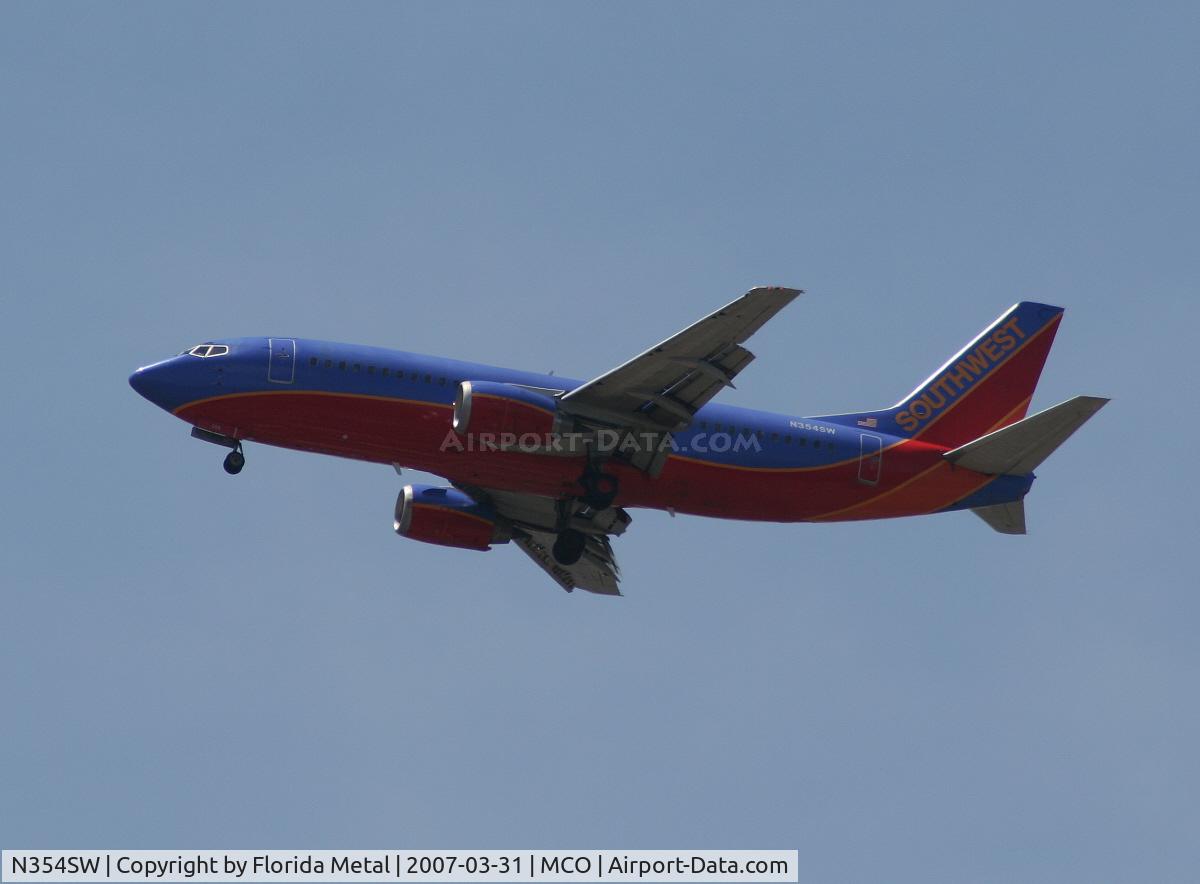 N354SW, 1991 Boeing 737-3H4 C/N 25219, Southwest