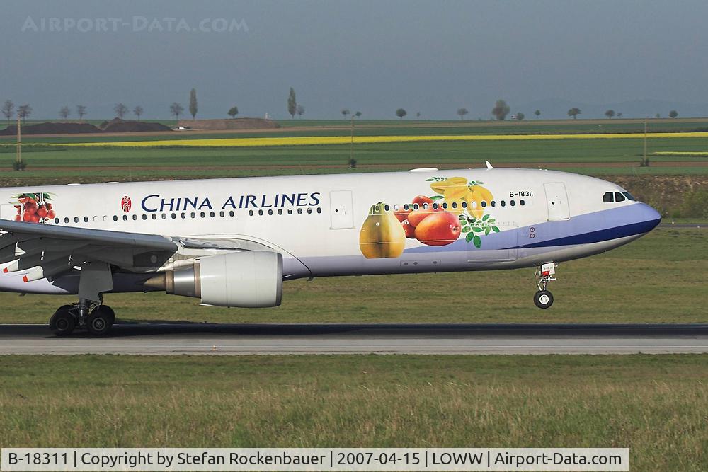 B-18311, 2006 Airbus A330-202 C/N 752, China Airlines A330 from Taipei.