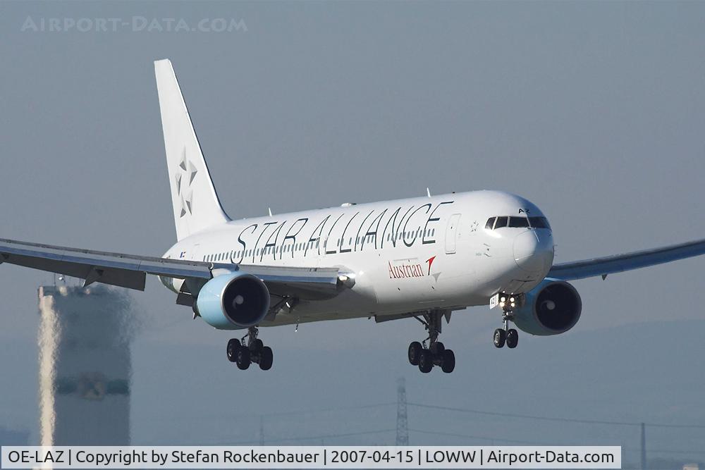 OE-LAZ, 1999 Boeing 767-3Z9 C/N 30331, Arriving from New York.