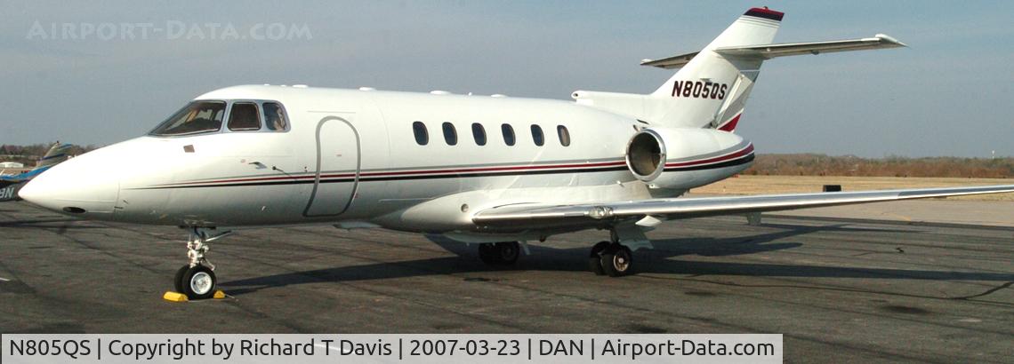 N805QS, 2000 Raytheon Hawker 800XP C/N 258505, 2000 Raytheon Hawker 80XP in Danville Va.