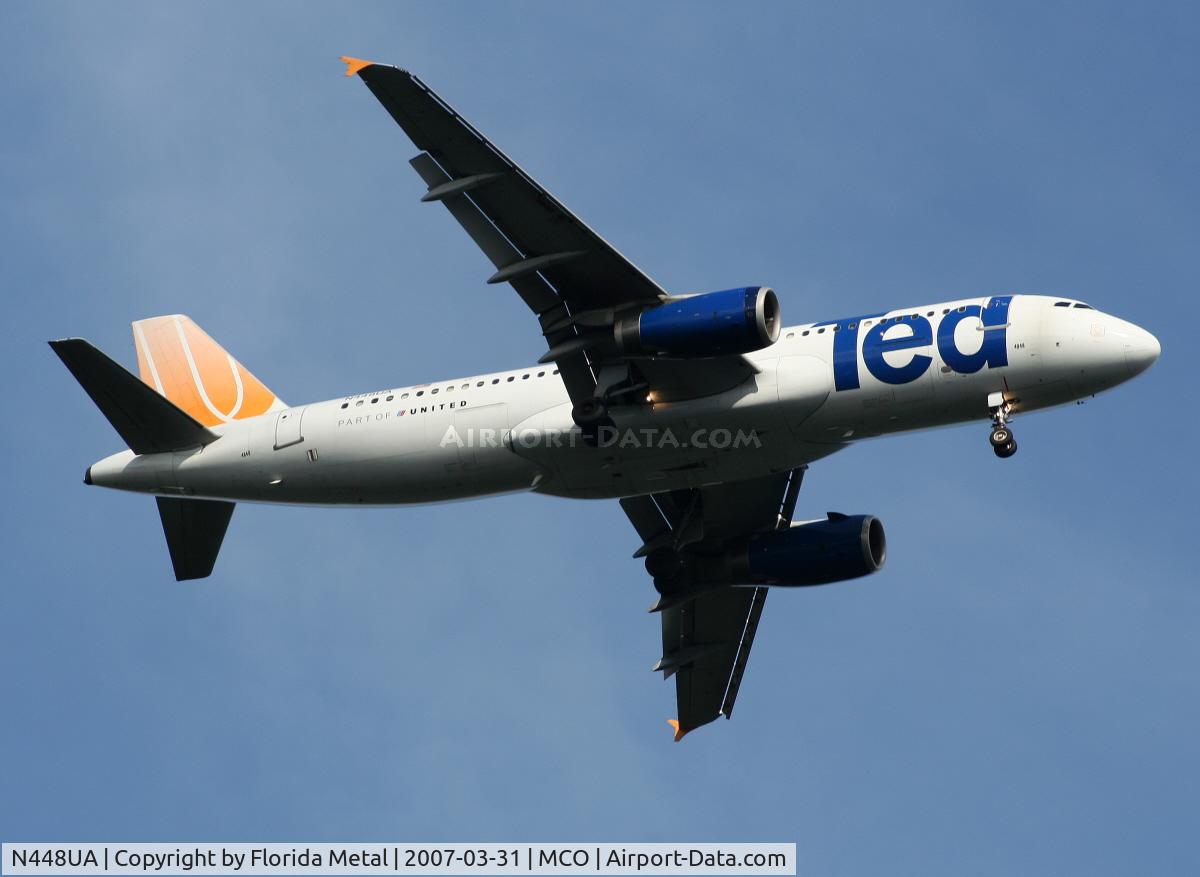 N448UA, 1998 Airbus A320-232 C/N 842, Ted