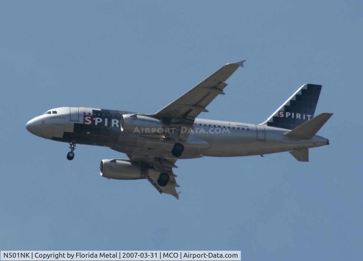 N501NK, 2005 Airbus A319-132 C/N 2424, Spirit