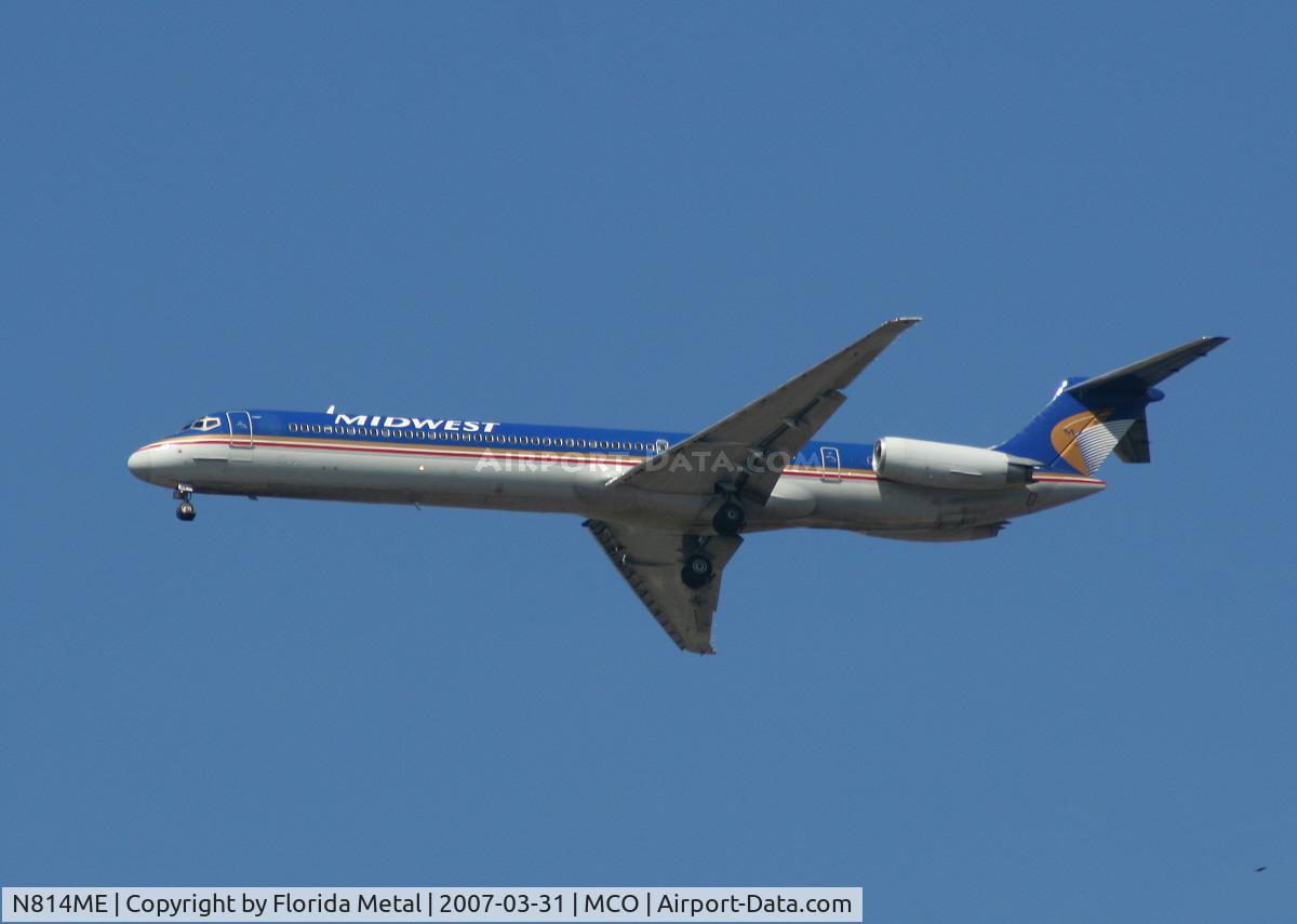N814ME, 1981 McDonnell Douglas MD-81 (DC-9-81) C/N 48010, Midwest