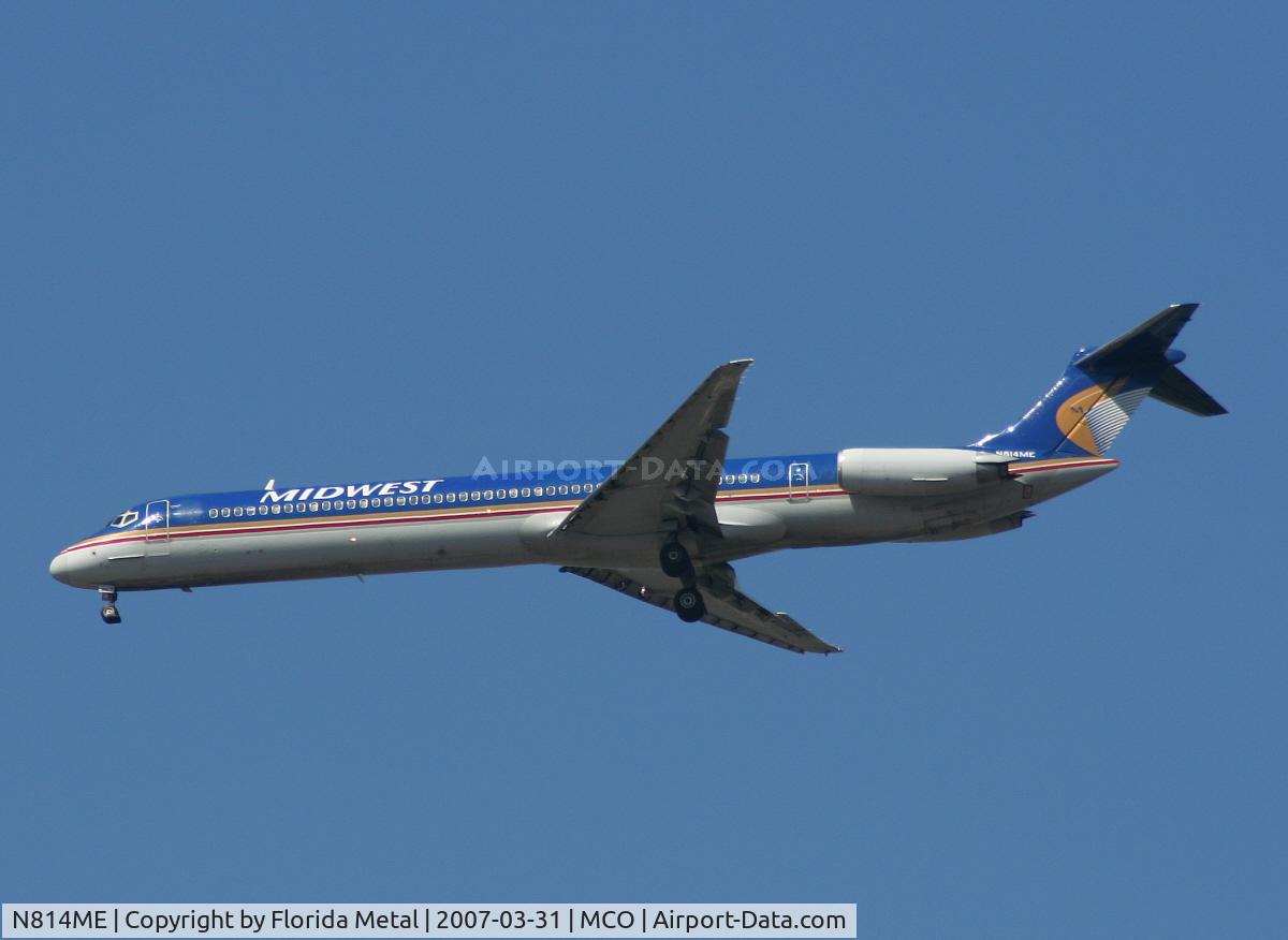N814ME, 1981 McDonnell Douglas MD-81 (DC-9-81) C/N 48010, Midwest