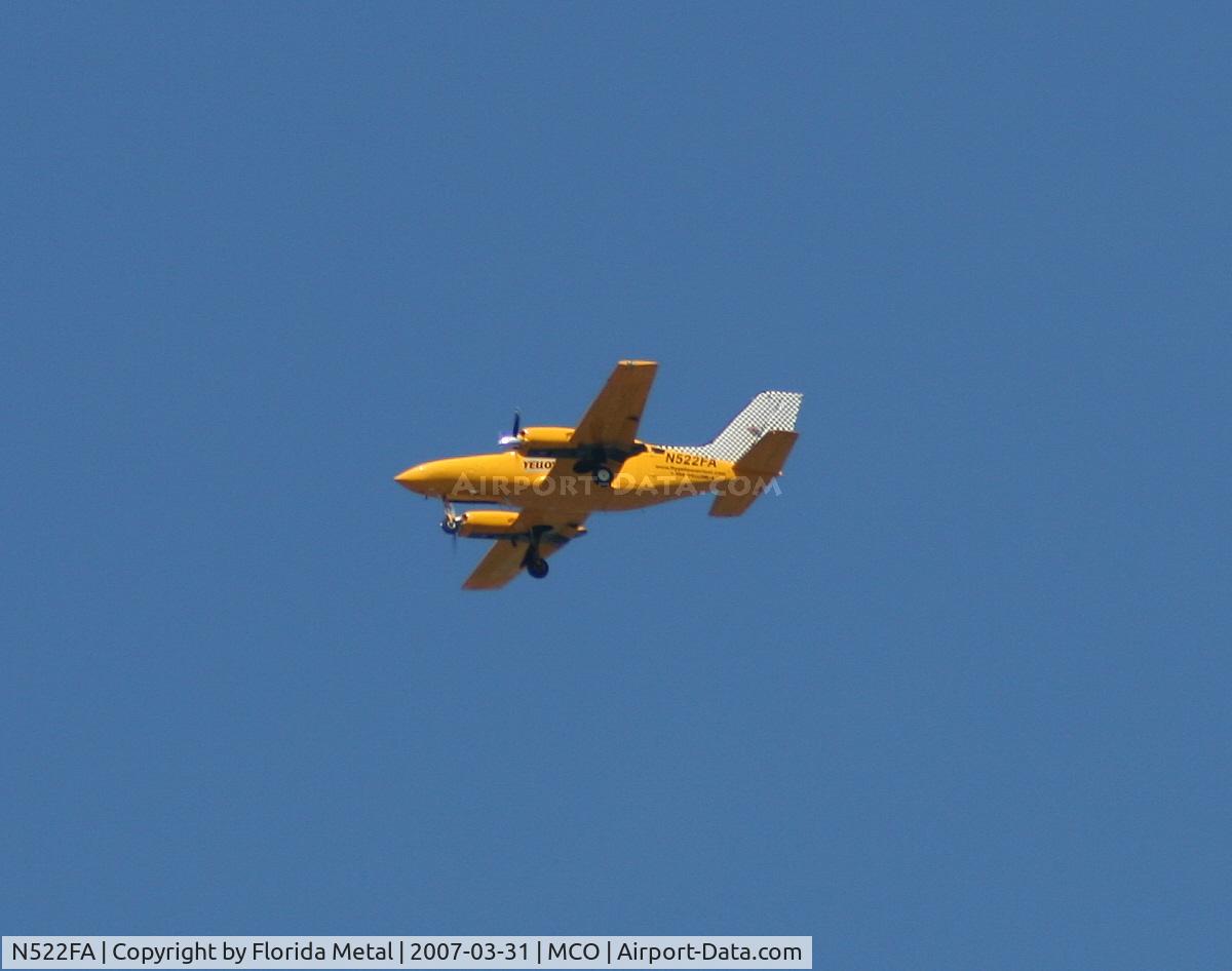 N522FA, 1980 Cessna 402C C/N 402C0338, Yellow