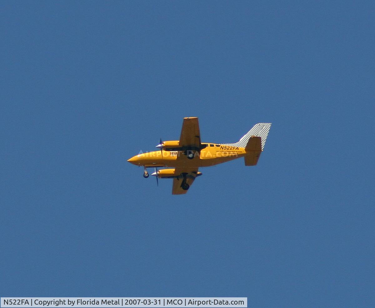 N522FA, 1980 Cessna 402C C/N 402C0338, Yellow