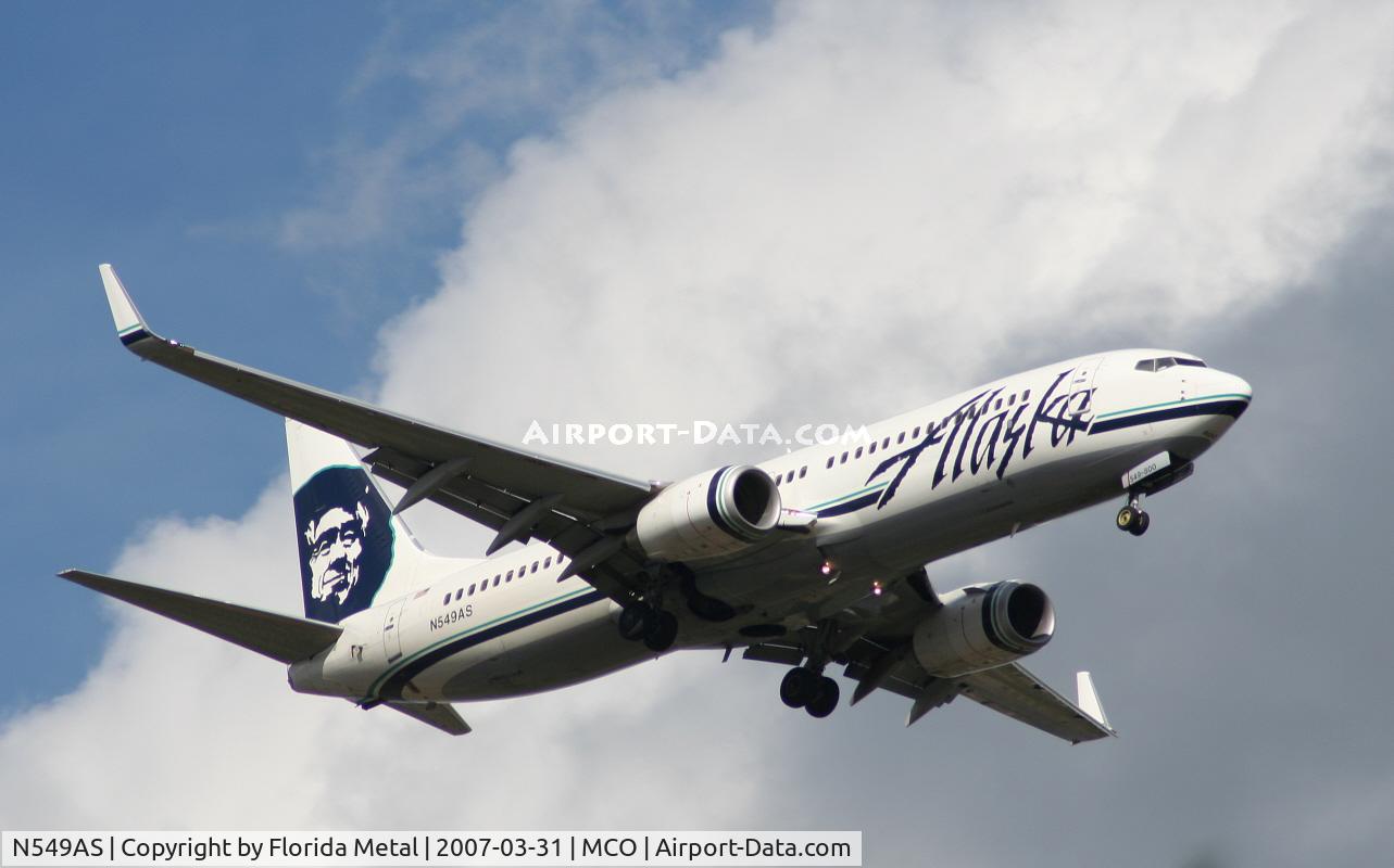 N549AS, 2005 Boeing 737-8FH C/N 30824, Alaska