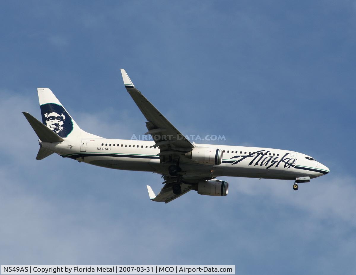 N549AS, 2005 Boeing 737-8FH C/N 30824, Alaska