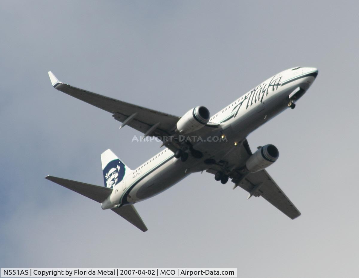 N551AS, 2006 Boeing 737-890 C/N 34593, Alaska