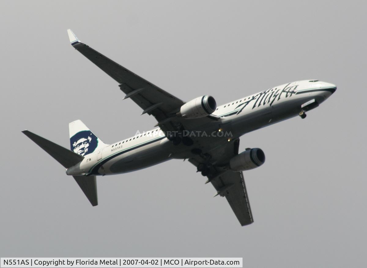 N551AS, 2006 Boeing 737-890 C/N 34593, Alaska