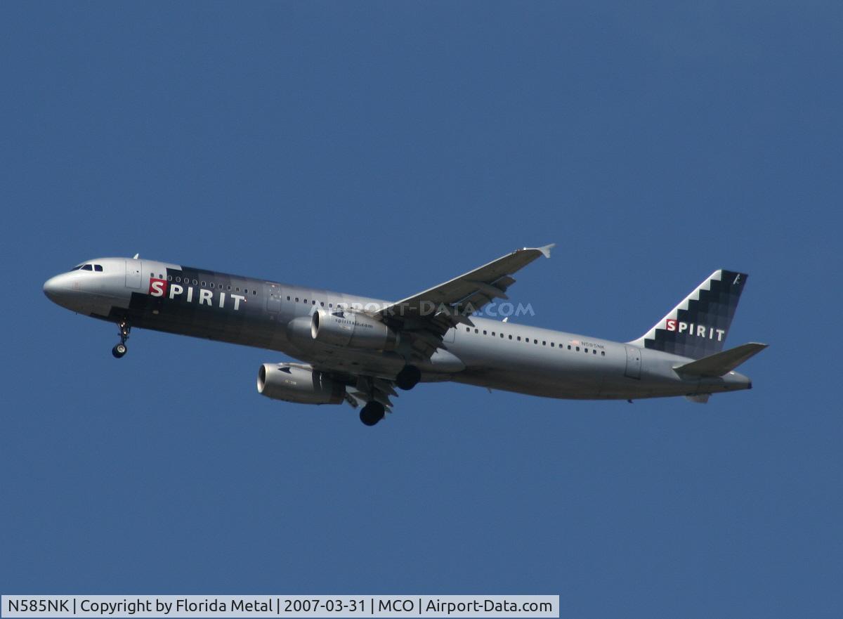 N585NK, 2001 Airbus A321-231 C/N 1438, Spirit