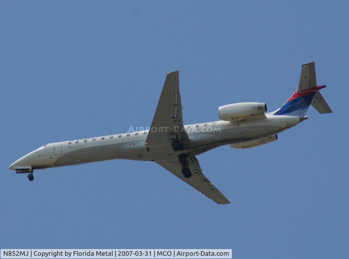 N852MJ, 2002 Embraer ERJ-145LR (EMB-145LR) C/N 145567, Delta Conn