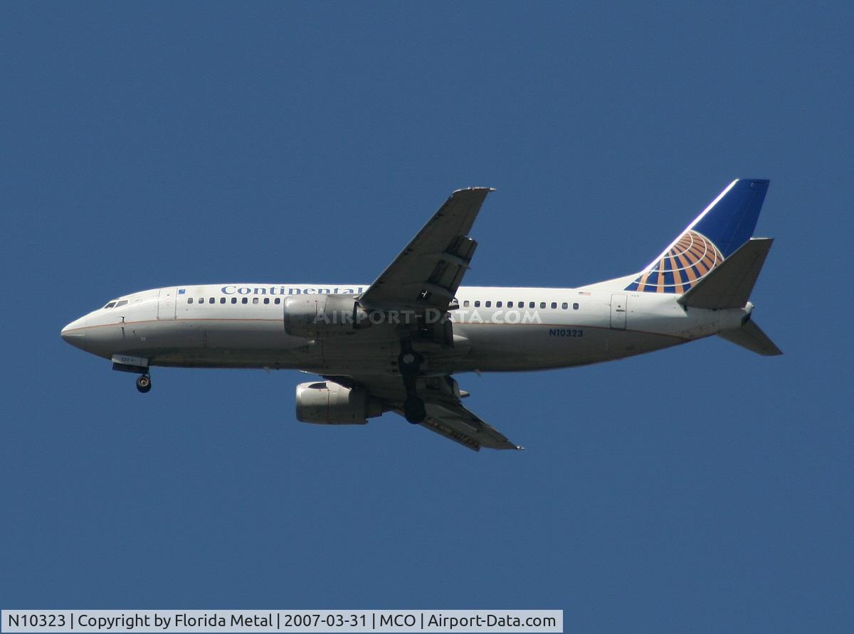 N10323, 1986 Boeing 737-3TO C/N 23374, Continental