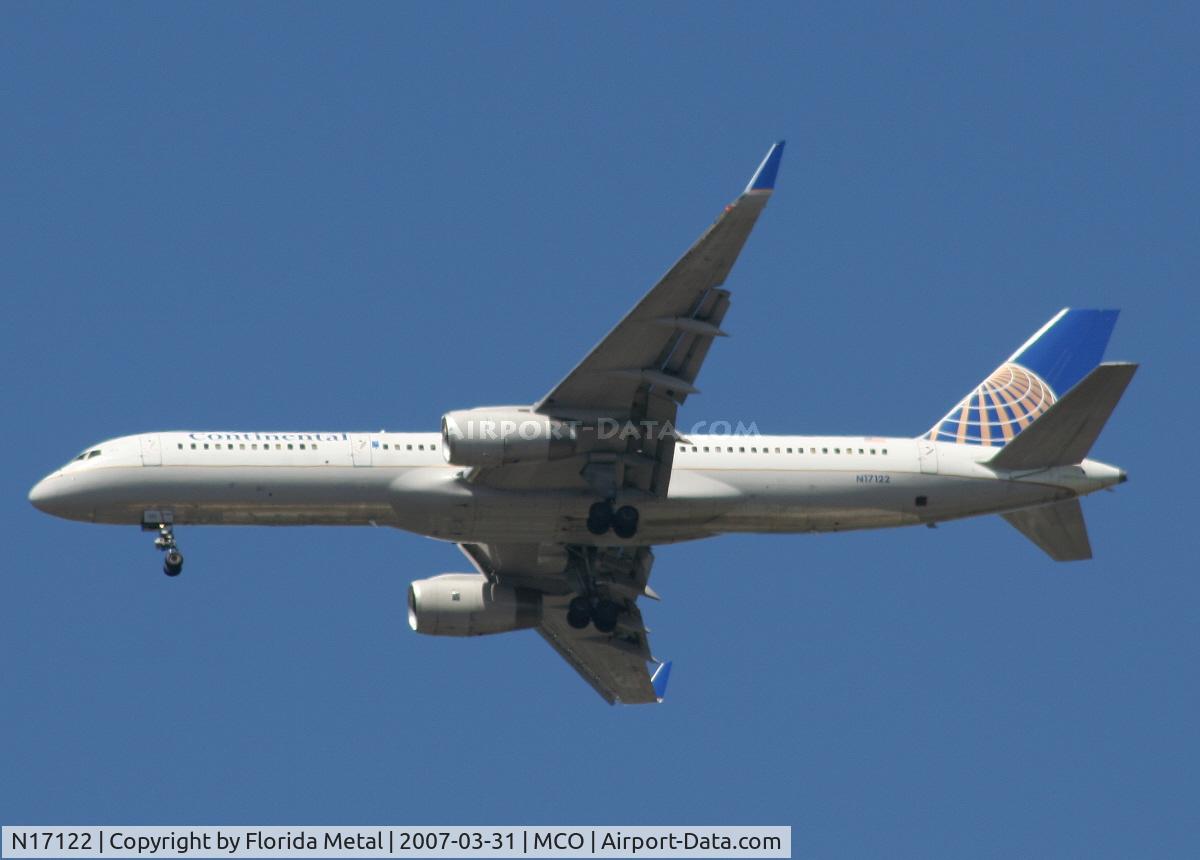 N17122, 1997 Boeing 757-224 C/N 27564, Continental