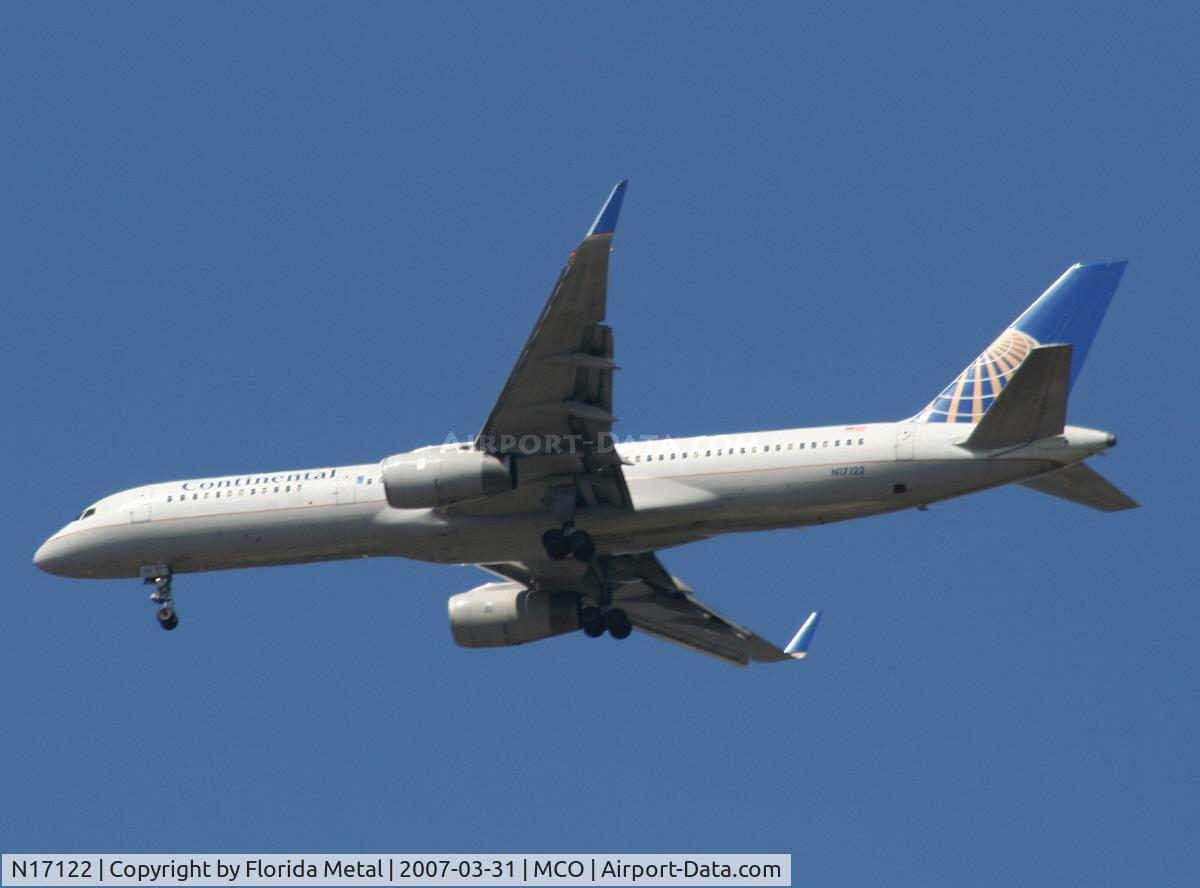 N17122, 1997 Boeing 757-224 C/N 27564, Continental