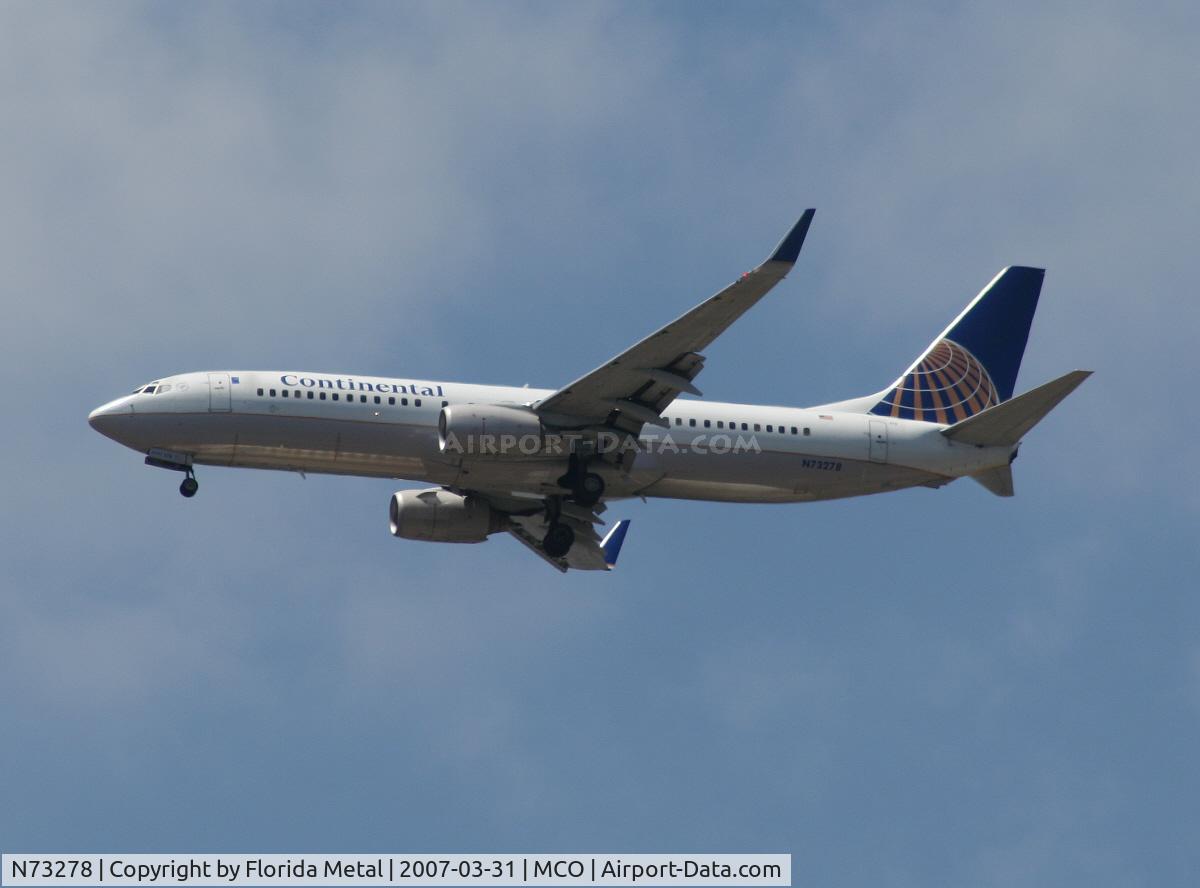 N73278, 2003 Boeing 737-824 C/N 31596, Continental