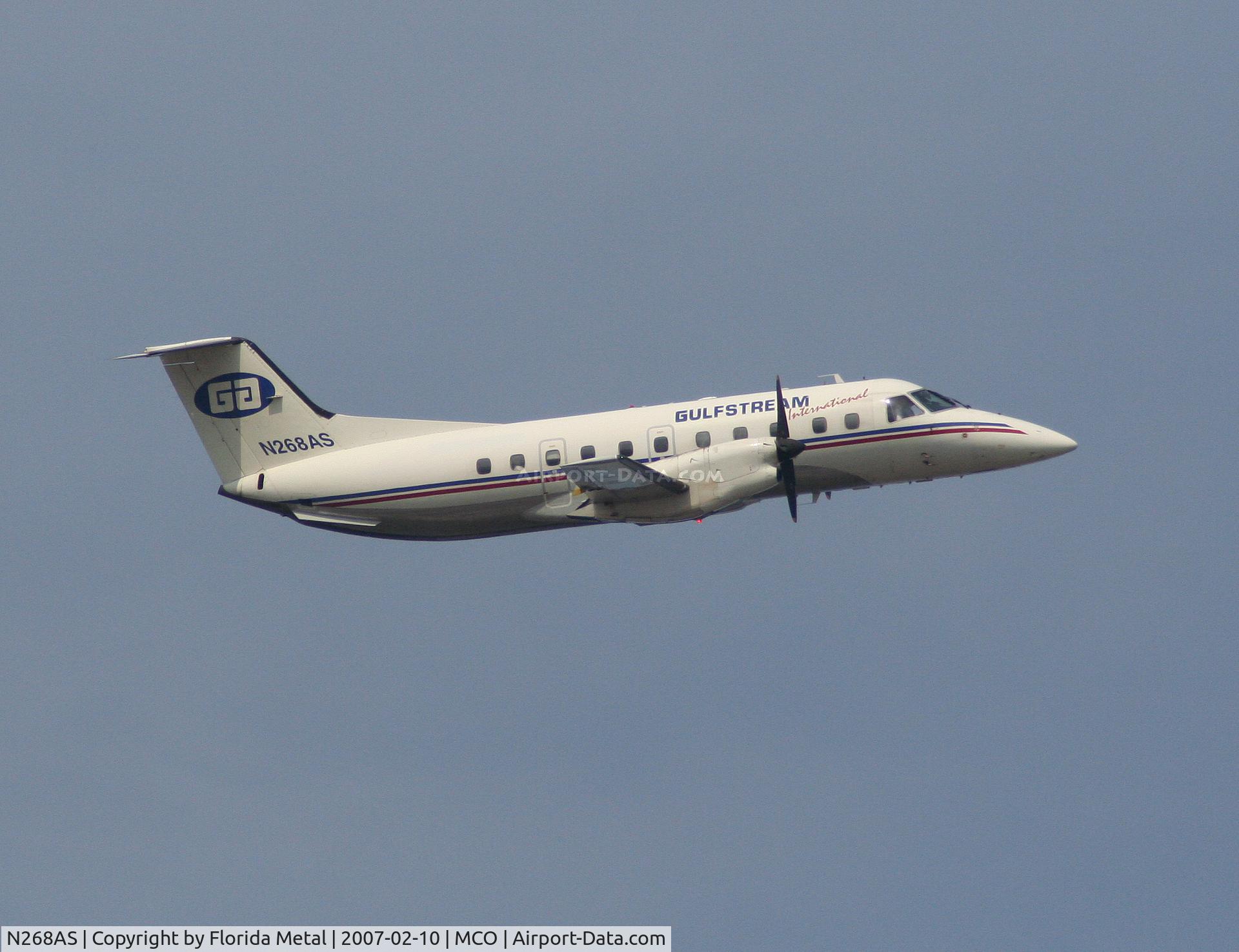 N268AS, 1990 Embraer EMB-120ER Brasilia C/N 120.202, Gulfstream