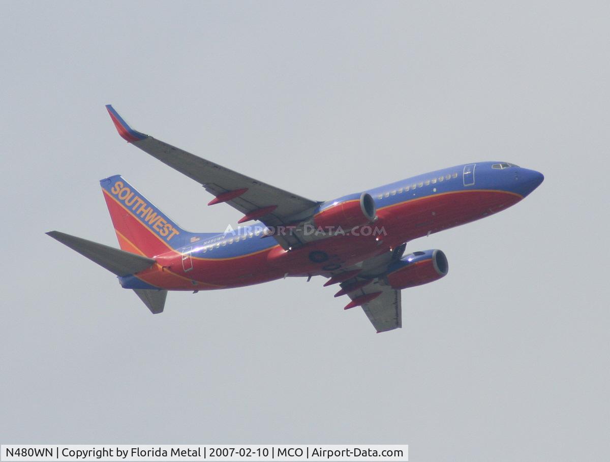 N480WN, 2004 Boeing 737-7H4 C/N 33998, Southwest