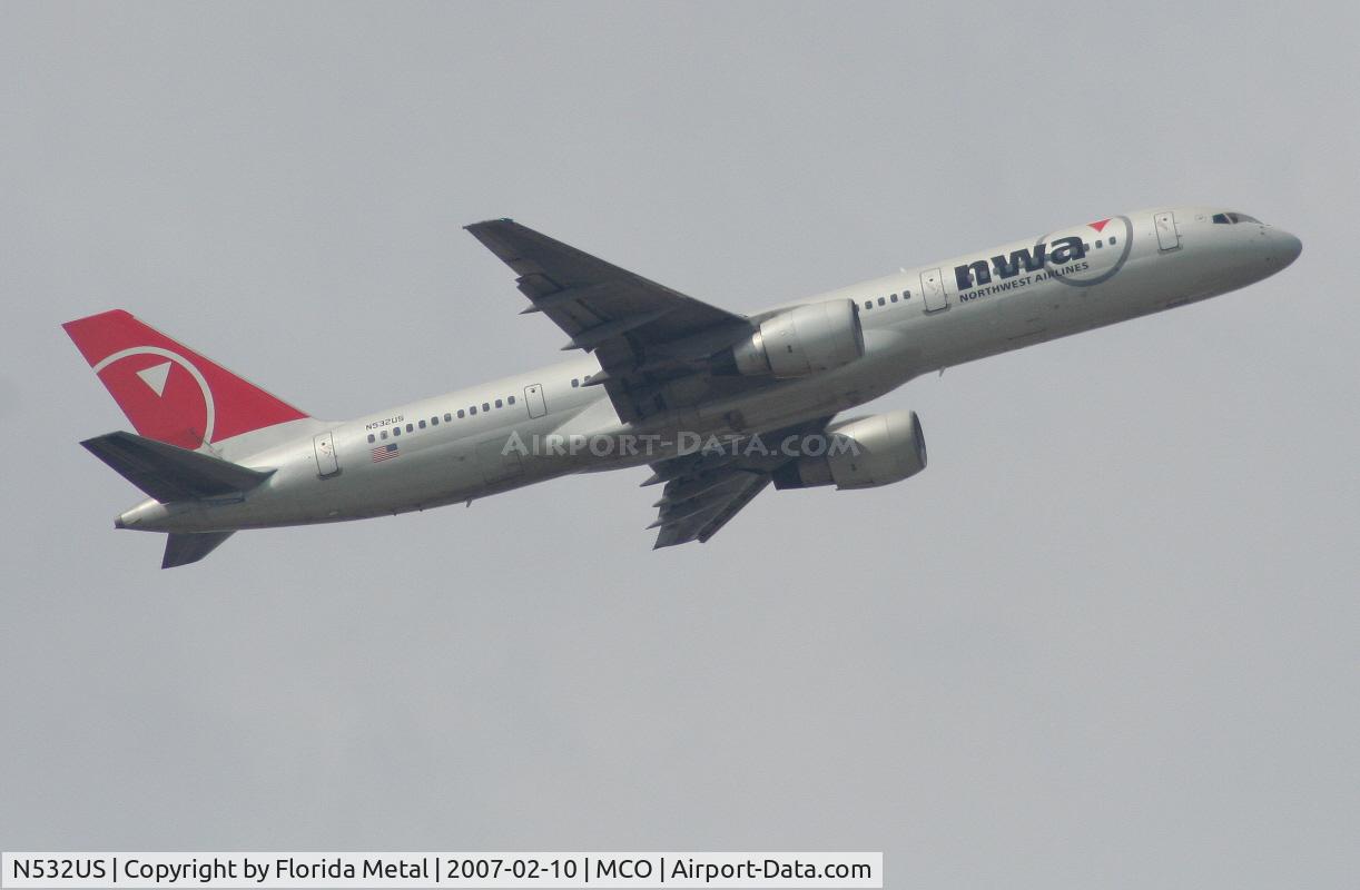 N532US, 1988 Boeing 757-251 C/N 24263, Northwest