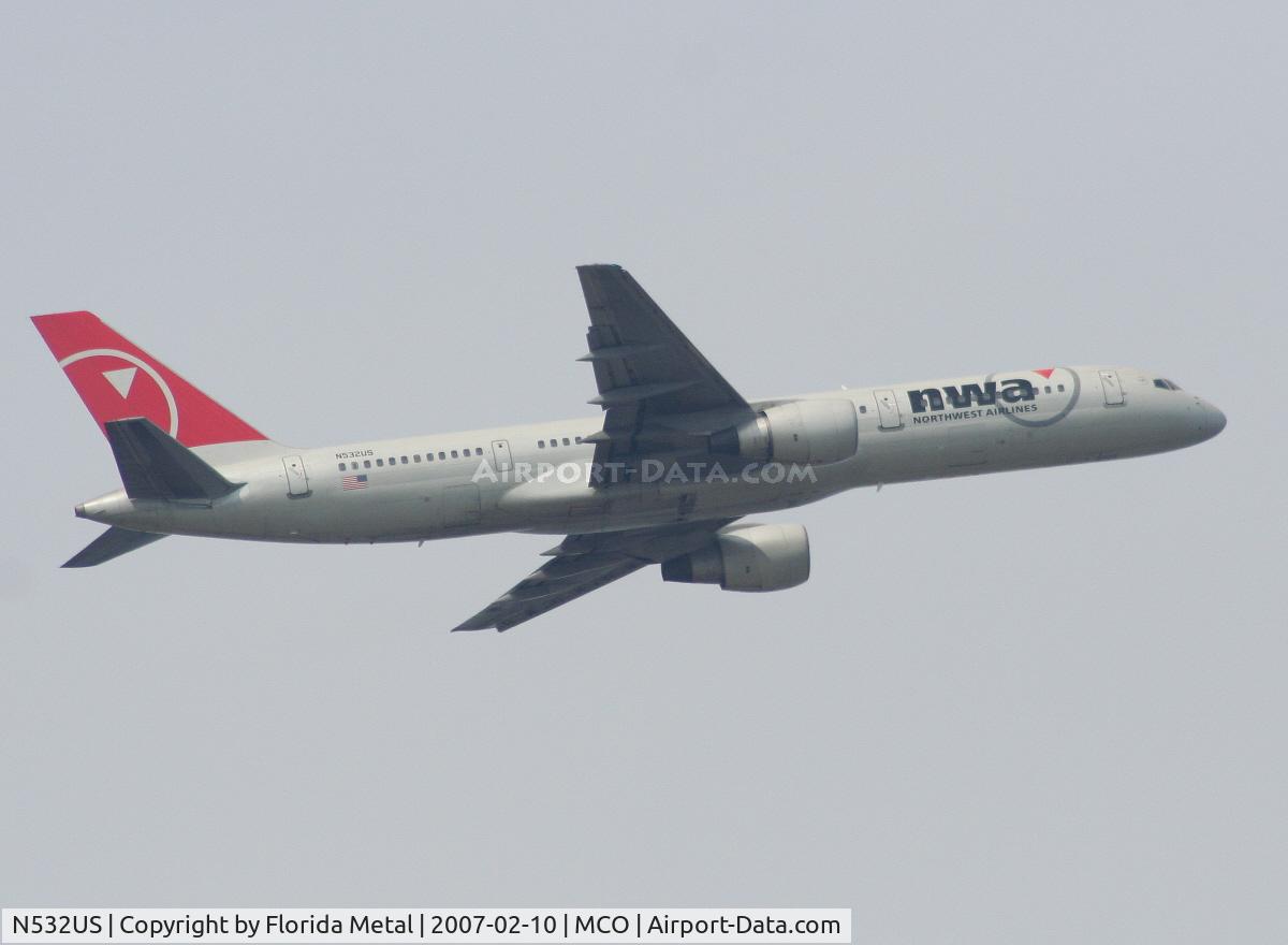 N532US, 1988 Boeing 757-251 C/N 24263, Northwest