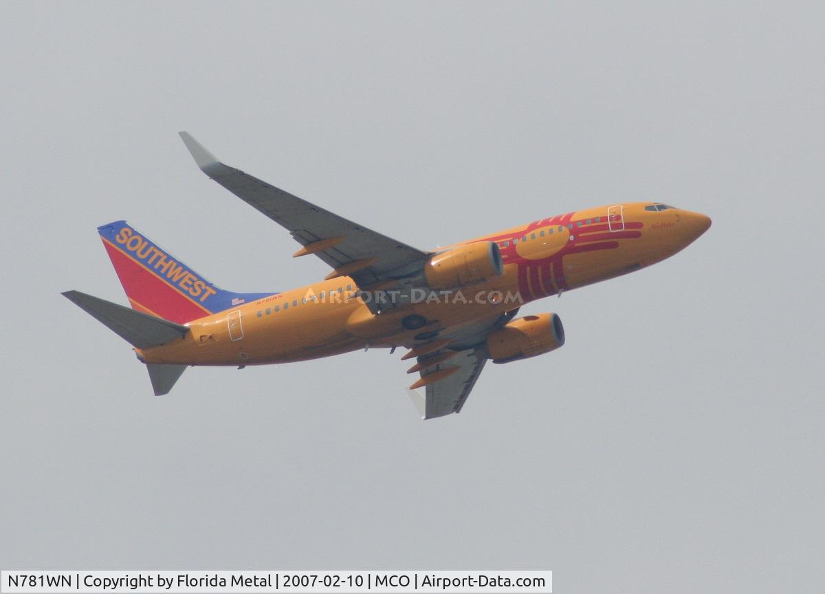 N781WN, 2000 Boeing 737-7H4 C/N 30601, New Mexico