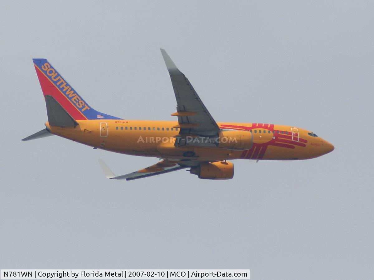 N781WN, 2000 Boeing 737-7H4 C/N 30601, New Mexico