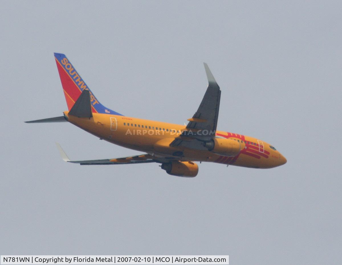 N781WN, 2000 Boeing 737-7H4 C/N 30601, New Mexico