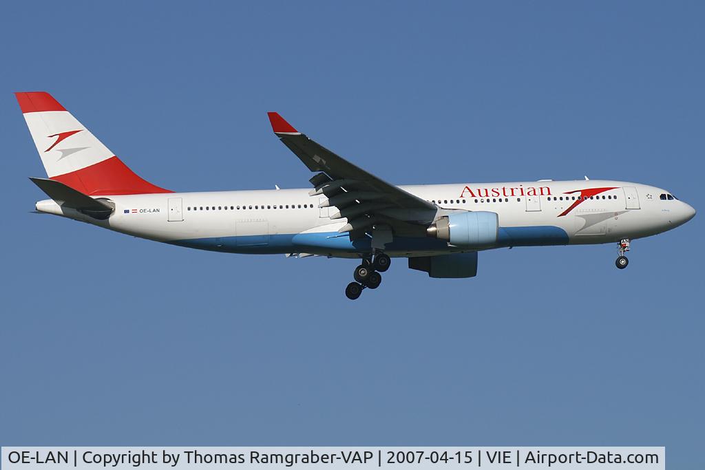 OE-LAN, 1997 Airbus A330-223 C/N 195, Austrian Airlines Airbus A330-200