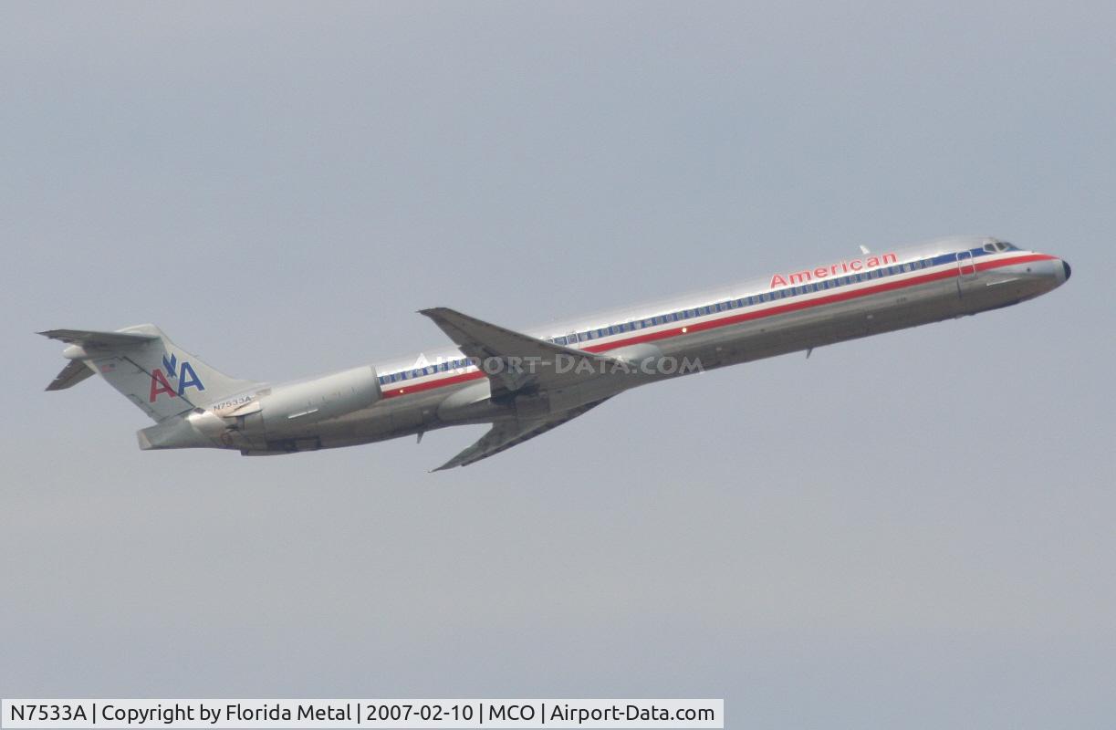 N7533A, 1990 McDonnell Douglas MD-82 (DC-9-82) C/N 49987, American