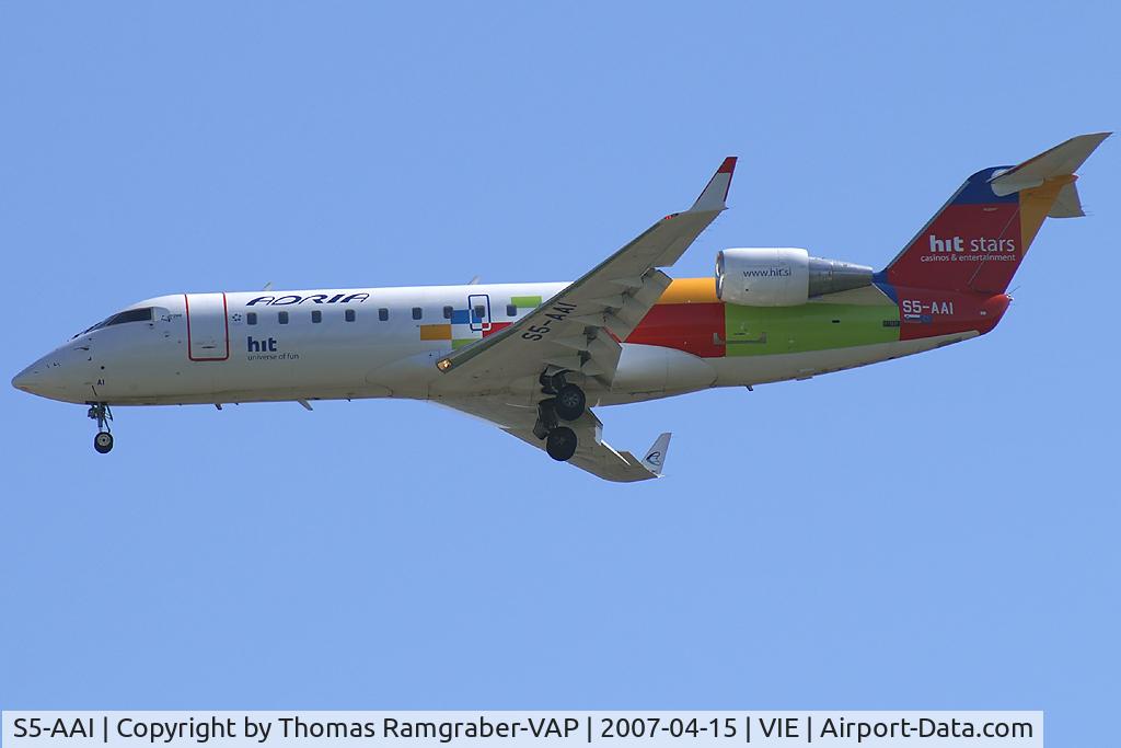 S5-AAI, 1998 Canadair CRJ-200LR (CL-600-2B19) C/N 7248, Adria Airways Canadair Regionaljet