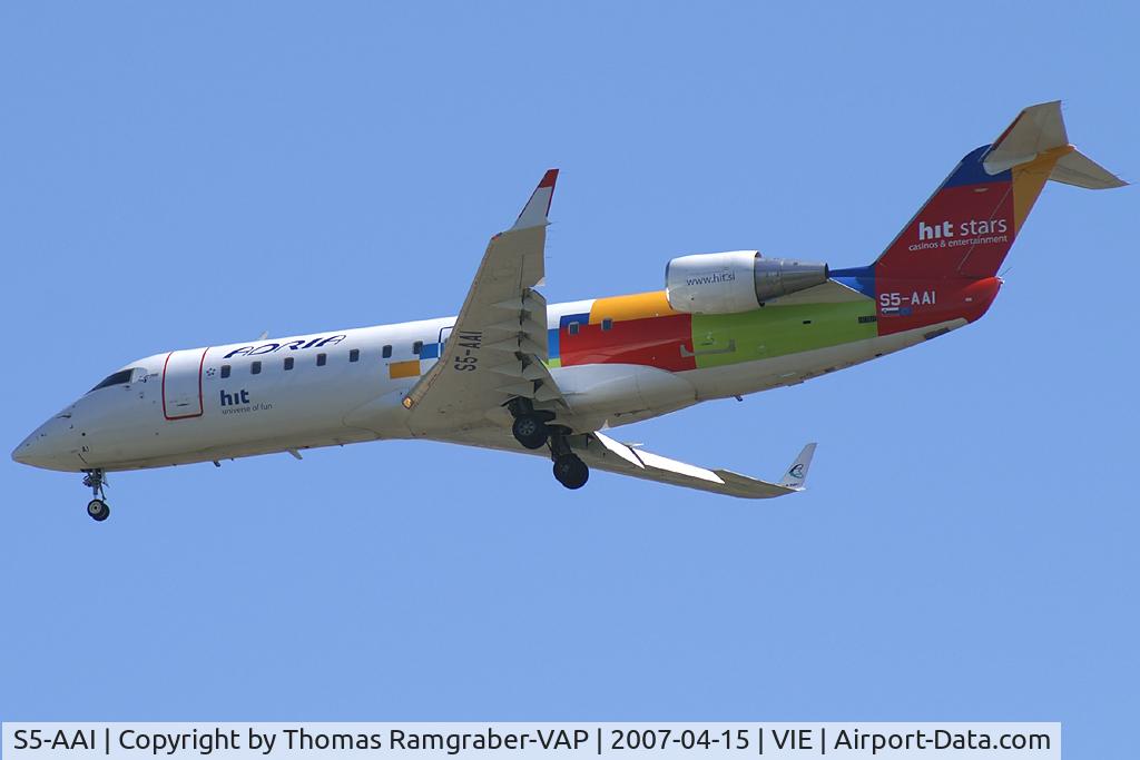 S5-AAI, 1998 Canadair CRJ-200LR (CL-600-2B19) C/N 7248, Adria Airways Canadair Regionaljet