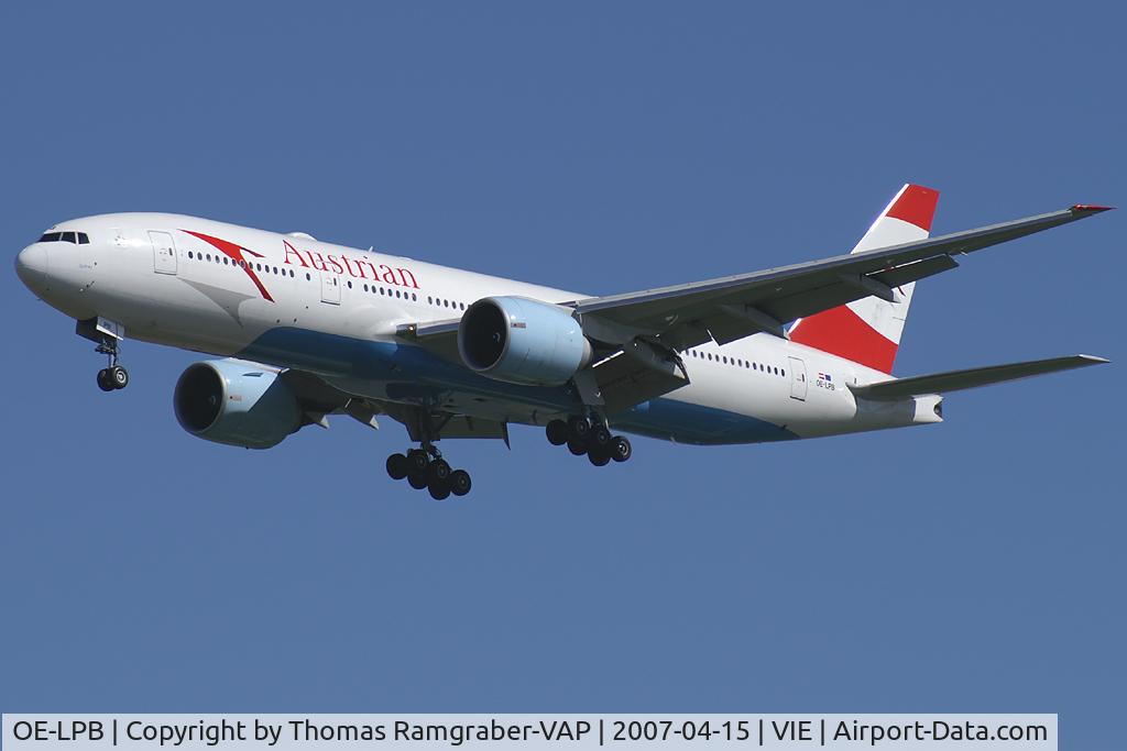 OE-LPB, 1998 Boeing 777-2Z9/ER C/N 28699, Austrian Airlines Boeing 777-200