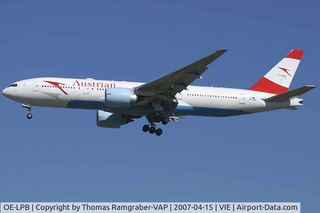 OE-LPB, 1998 Boeing 777-2Z9/ER C/N 28699, Austrian Airlines Boeing 777-200