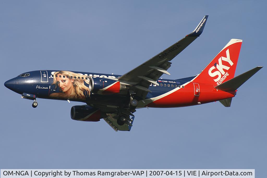OM-NGA, 2006 Boeing 737-76N C/N 32684, Sky Europe Airlines Boeing 737-700