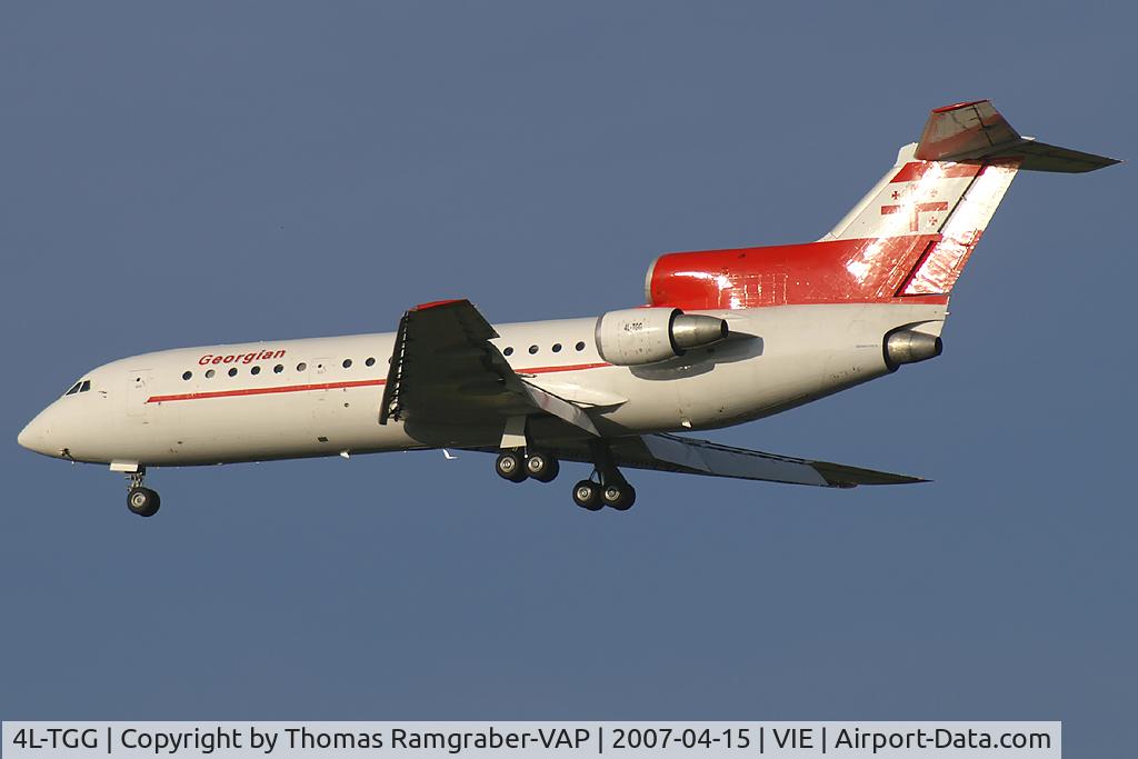 4L-TGG, 1991 Yakovlev Yak-42D C/N 4520423116579, Georgian Airlines Yakovlev 42