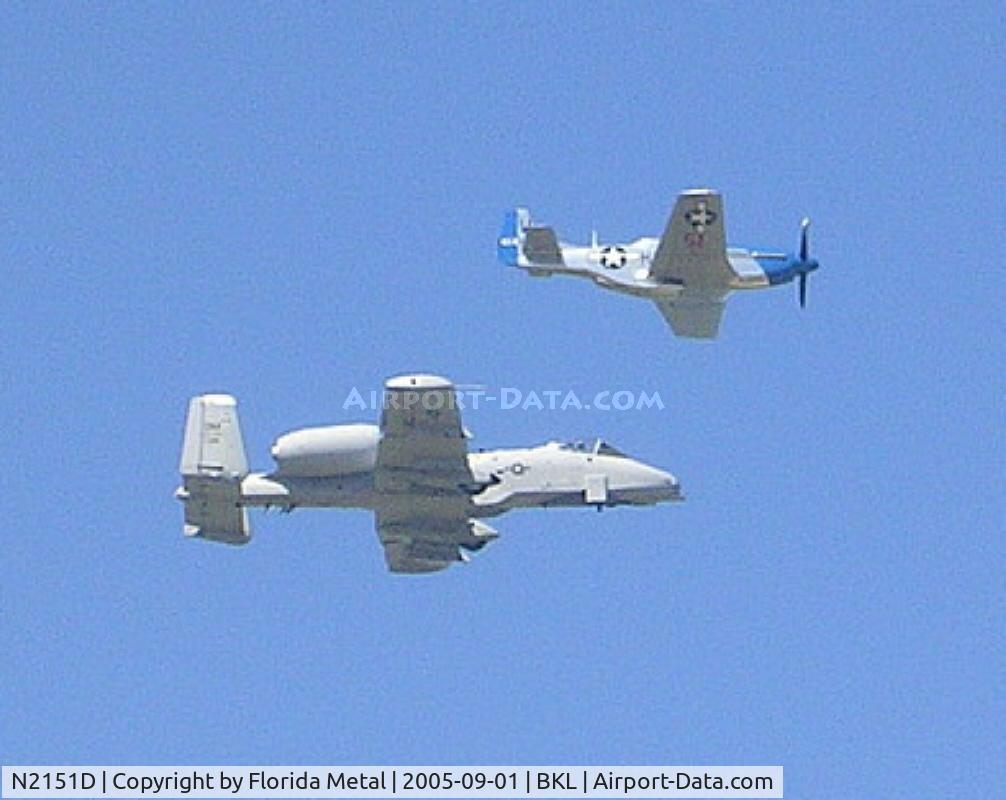 N2151D, 1944 North American F-51D Mustang C/N 122-40196, A-10/P-51 Heritage Flight