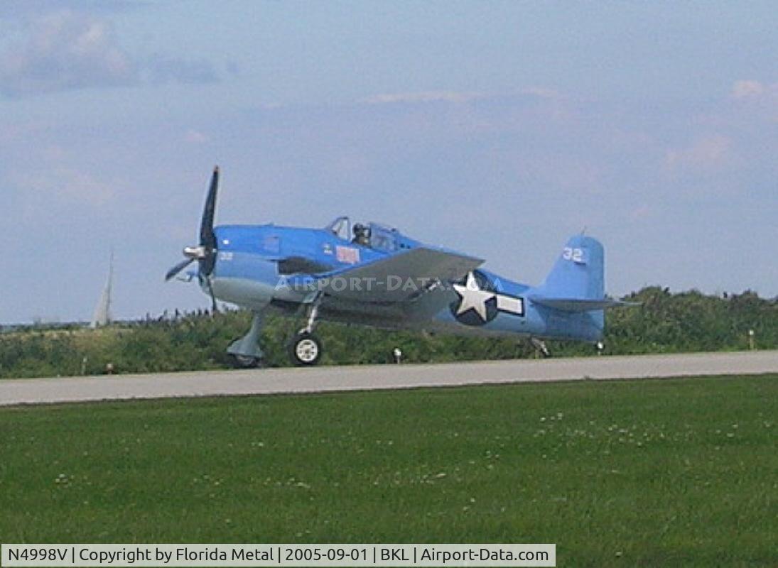 N4998V, Grumman F6F-5 Hellcat C/N A-11956 (USN94204), Hellcat