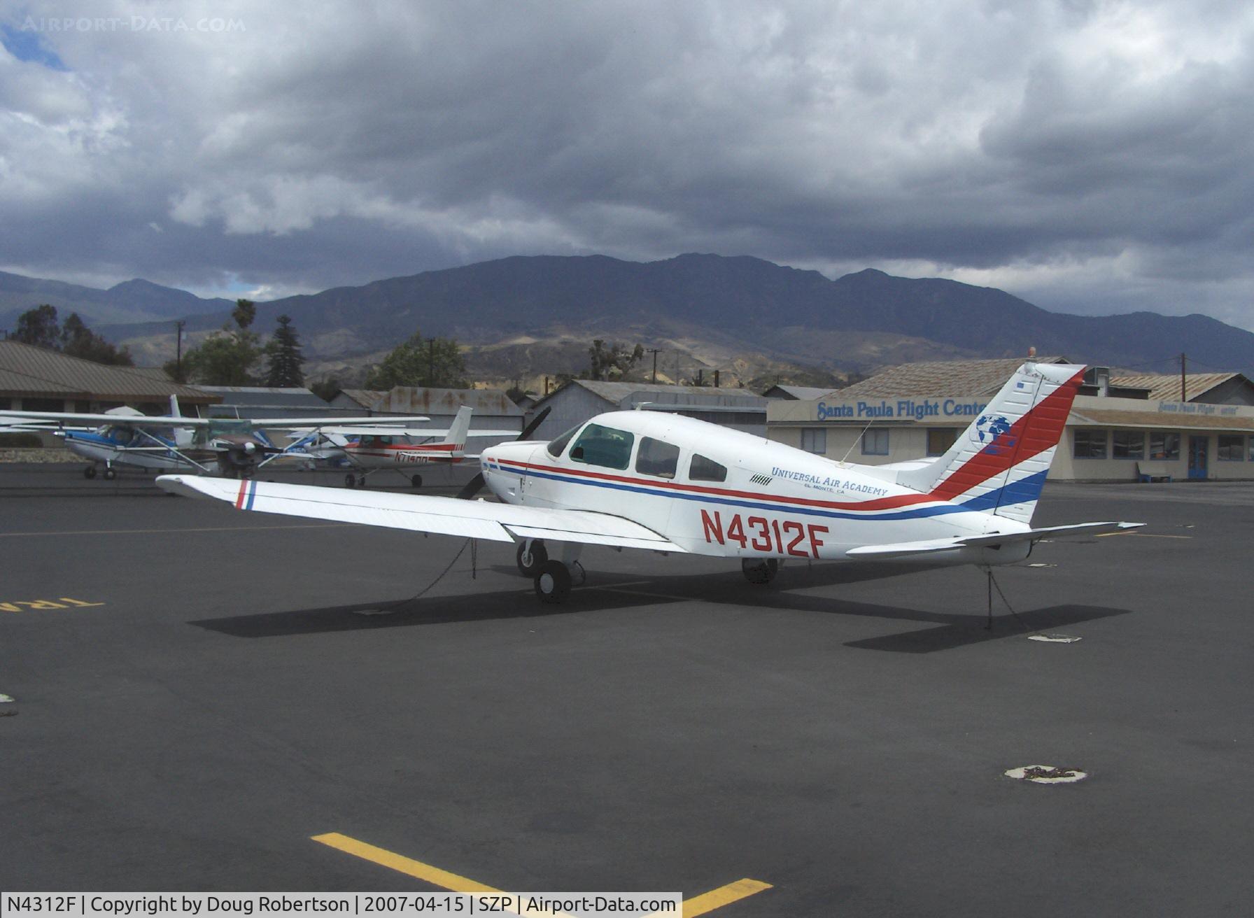 N4312F, 1977 Piper PA-28-181 Archer II C/N 287790010, 1977 Piper PA-28-181 ARCHER III, Lycoming O&VO-360 180 Hp