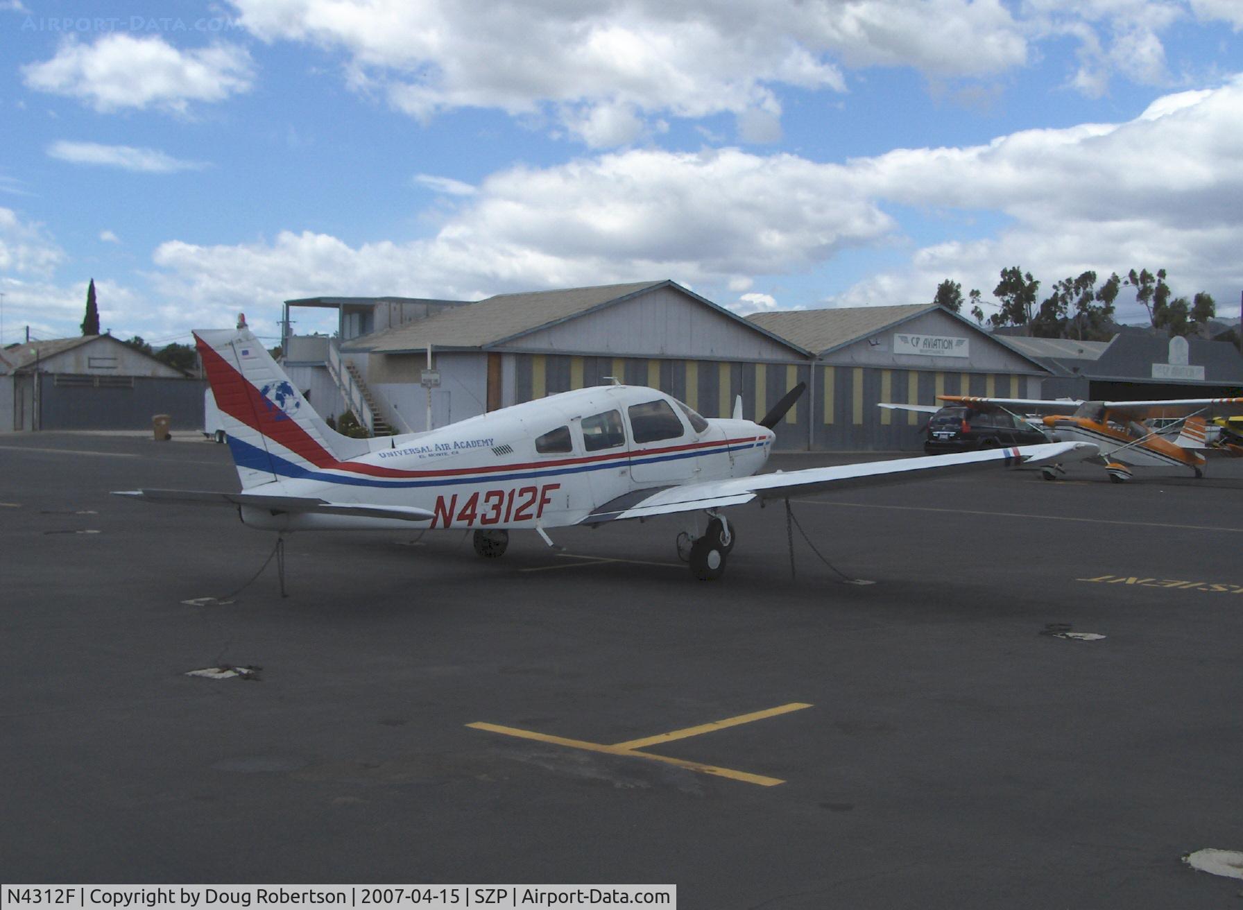 N4312F, 1977 Piper PA-28-181 Archer II C/N 287790010, 1977 Piper PA-28-181 ARCHER III, Lycoming O&VO-360 180 Hp