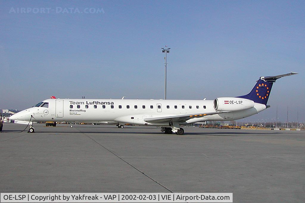 OE-LSP, 2000 Embraer EMB-145MP (ERJ-145MP) C/N 145337, Rheintalflug Embraer 145 in Team Lufthansa colors