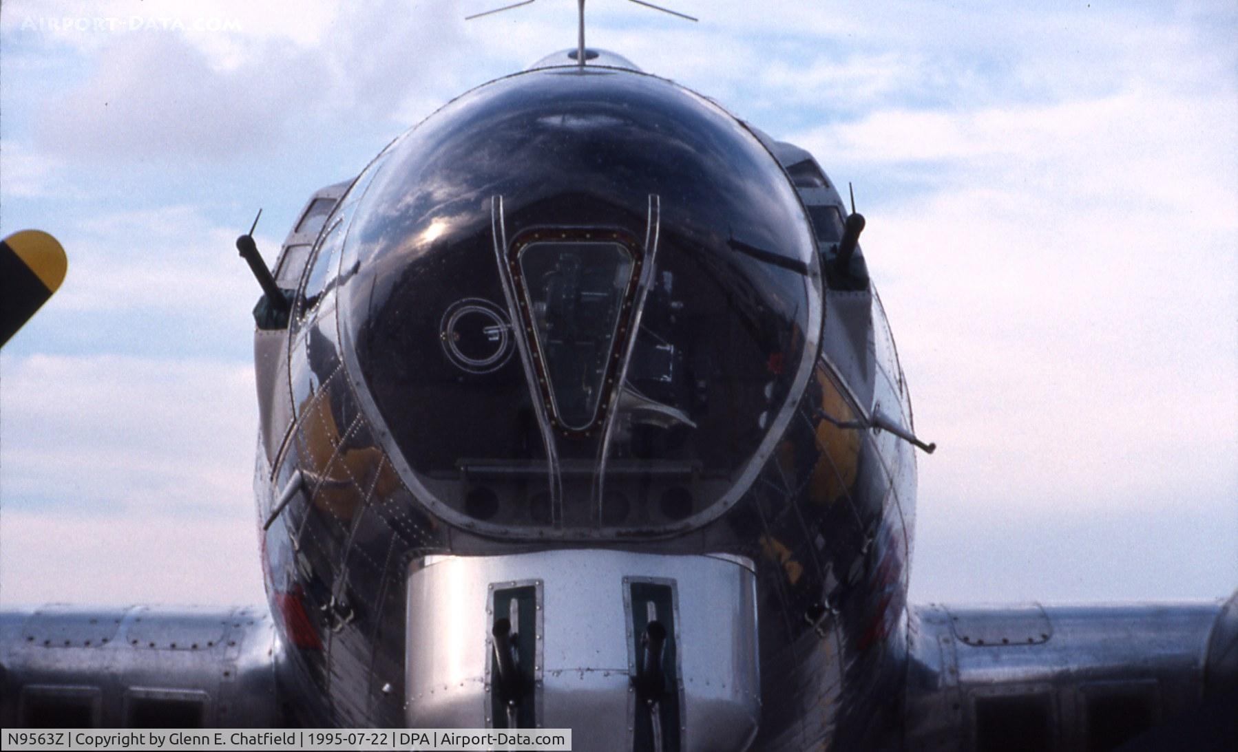 N9563Z, 1944 Boeing B-17G Flying Fortress C/N 32204, Close up on the ramp