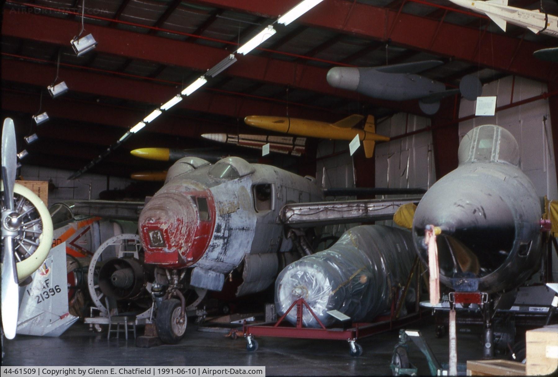 44-61509, 1946 Douglas XB-43 C/N Not found 44-61509, XB-43 awaiting restoration at the Garber Facility of the National Air & Space Museum