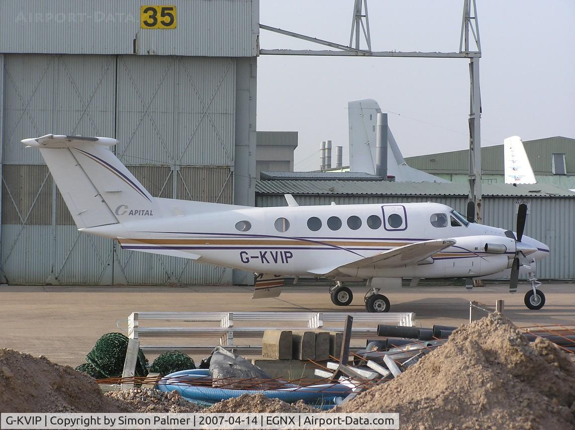 G-KVIP, 1979 Beech 200 Super King Air C/N BB-487, Beech Super King Air at Nottingham Airport