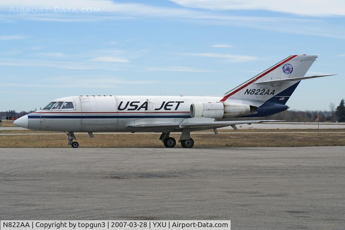 N822AA, 1969 Dassault Mystère/Falcon 20D C/N 195, Parked at ESSO ramp.