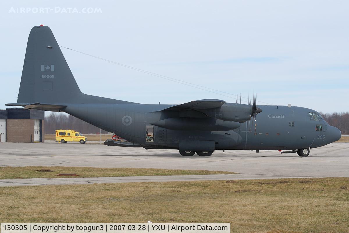 130305, 1964 Lockheed CC-130E Hercules C/N 382-4020, Parked at Ramp II.