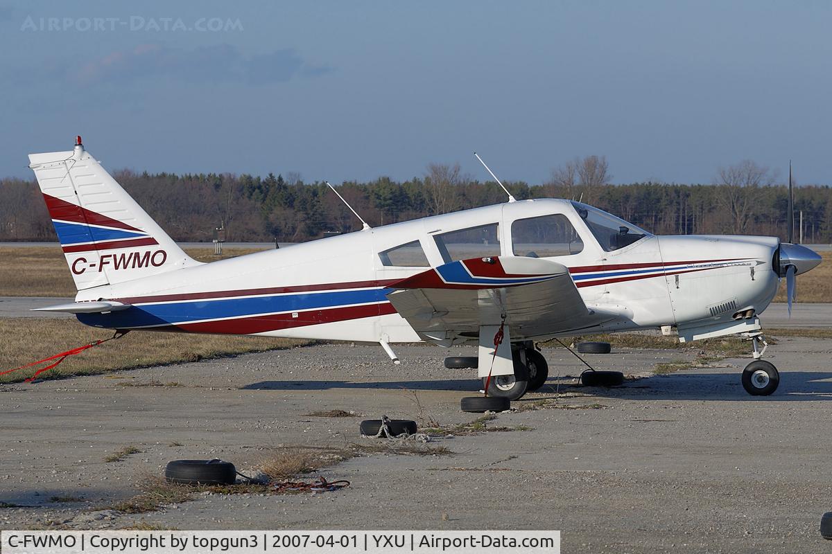 C-FWMO, 1976 Piper PA-28R-180 Cherokee Arrow C/N 28R-30474, Parked at SHELL ramp.