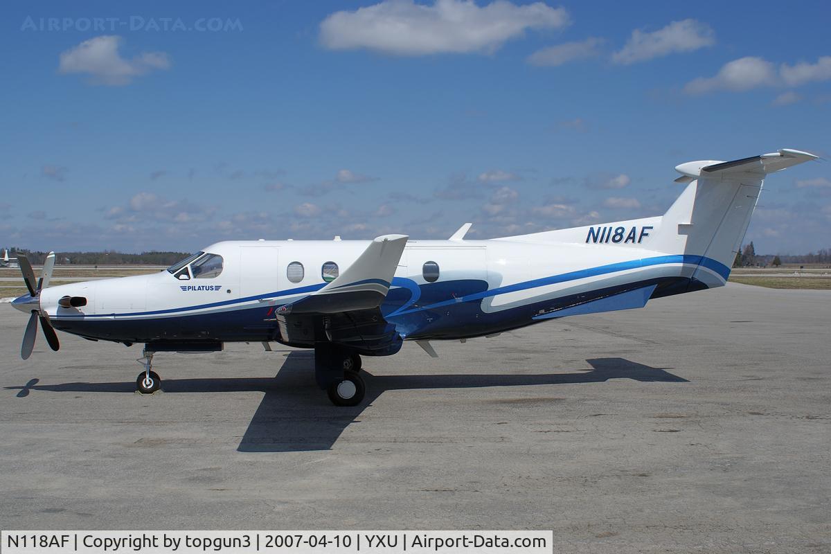 N118AF, 1997 Pilatus PC-12/45 C/N 175, Parked at ESSO ramp.