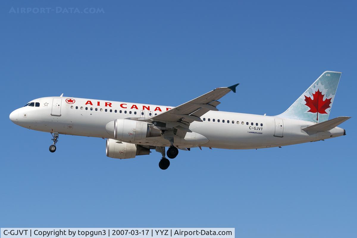 C-GJVT, 2002 Airbus A320-214 C/N 1719, Short final for RWY23.