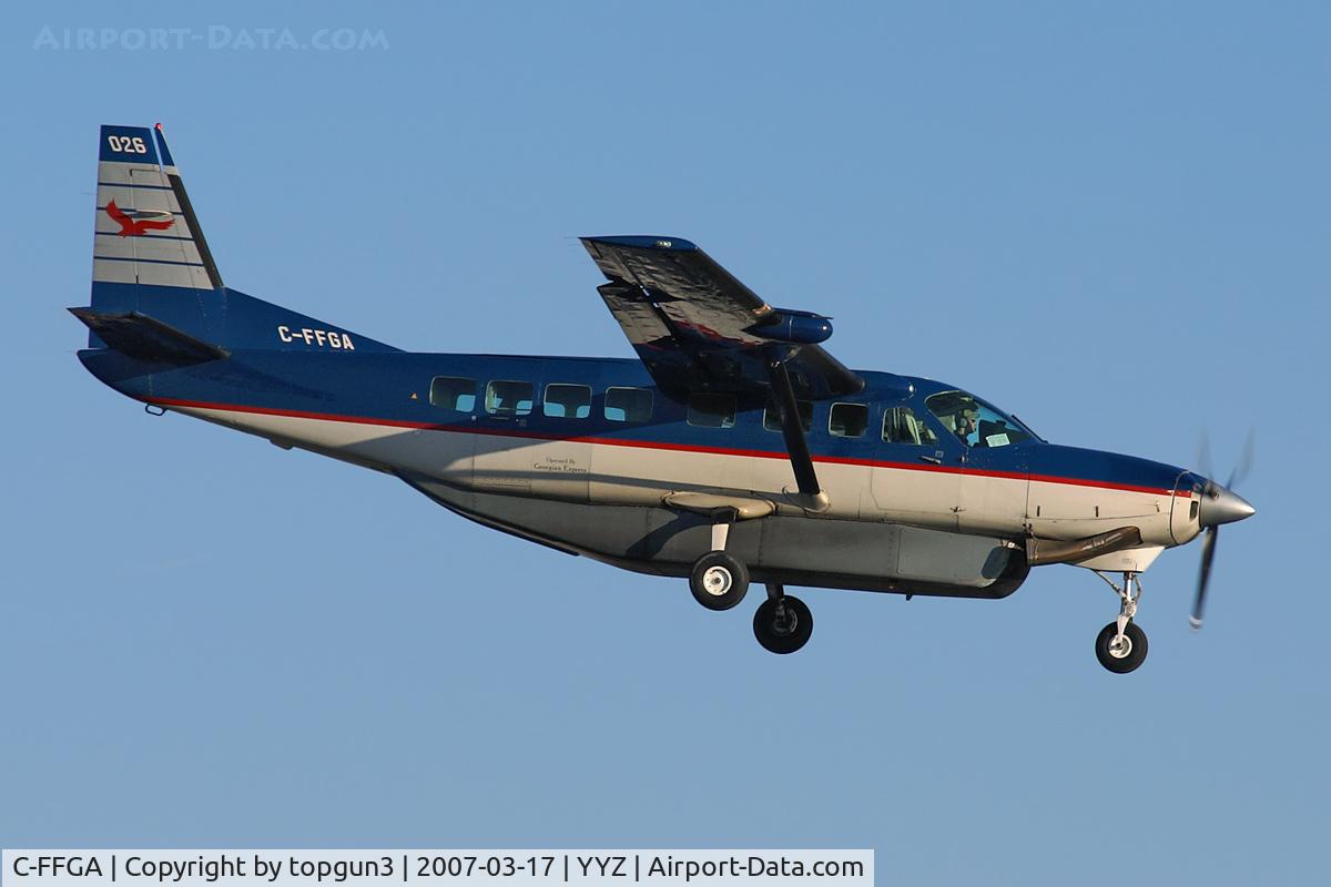 C-FFGA, 1998 Cessna 208B Grand Caravan C/N 208B0662, Short final for RWY23.