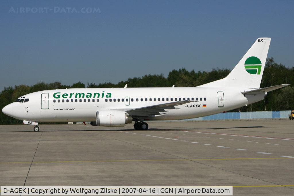 D-AGEK, 1991 Boeing 737-3M8 C/N 25015, visitor